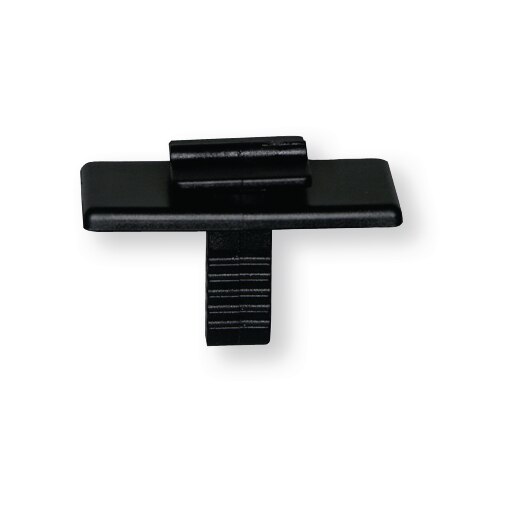 Příchytka vnitřního čalounění 5,5x4 mm, 14,5 mm, hlava 11,6x11,6 mm černá